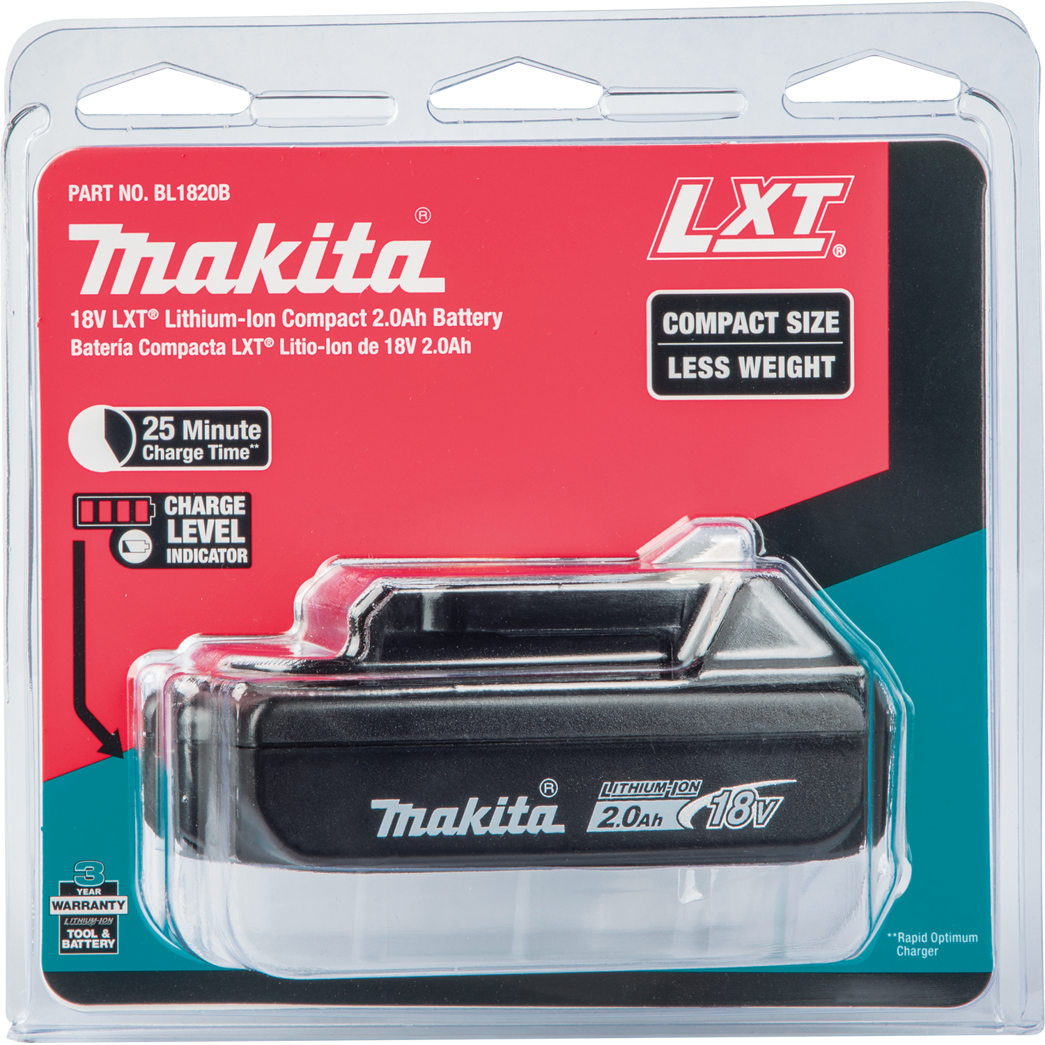 Abundantly Identitet bar Makita 18V Lithium-Ion Compact 2.0Ah Battery